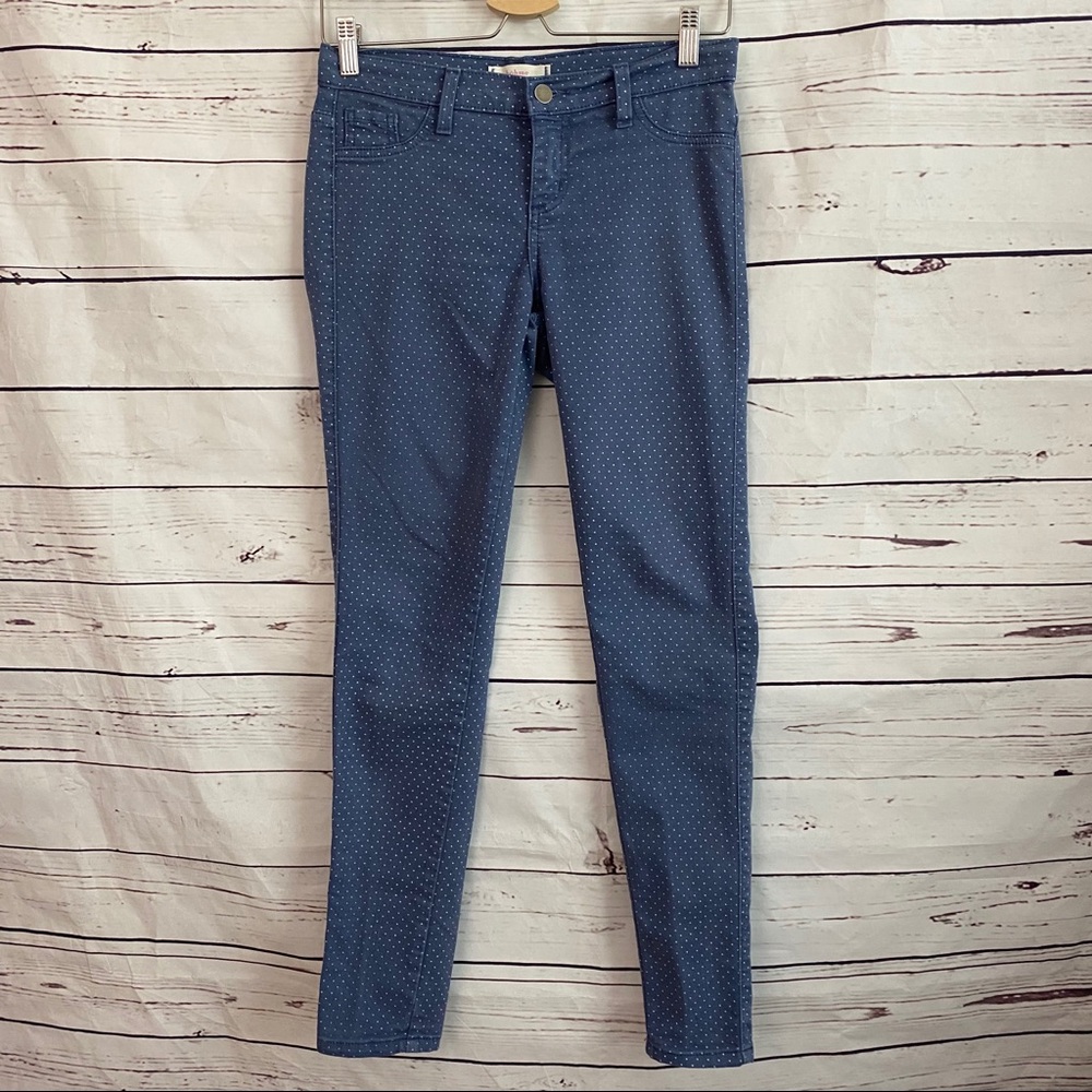 Bohme Blue & White Polka Dot Jeans Size 5